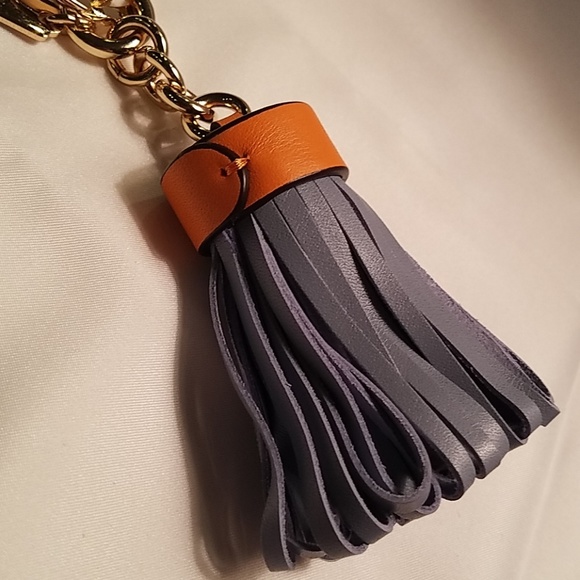 Coach Leather Tassel key ring, bag charm NWT - Picture 3 of 4